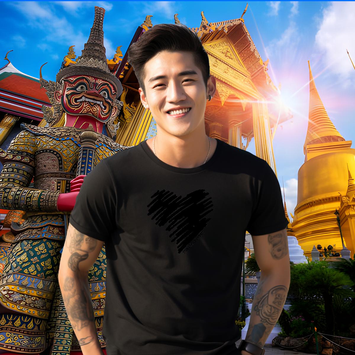 Customized T Shirts Men DIY Printed Street Casual Tshirts Crew Neck Cotton Breathable Wholesale Tee Shirt