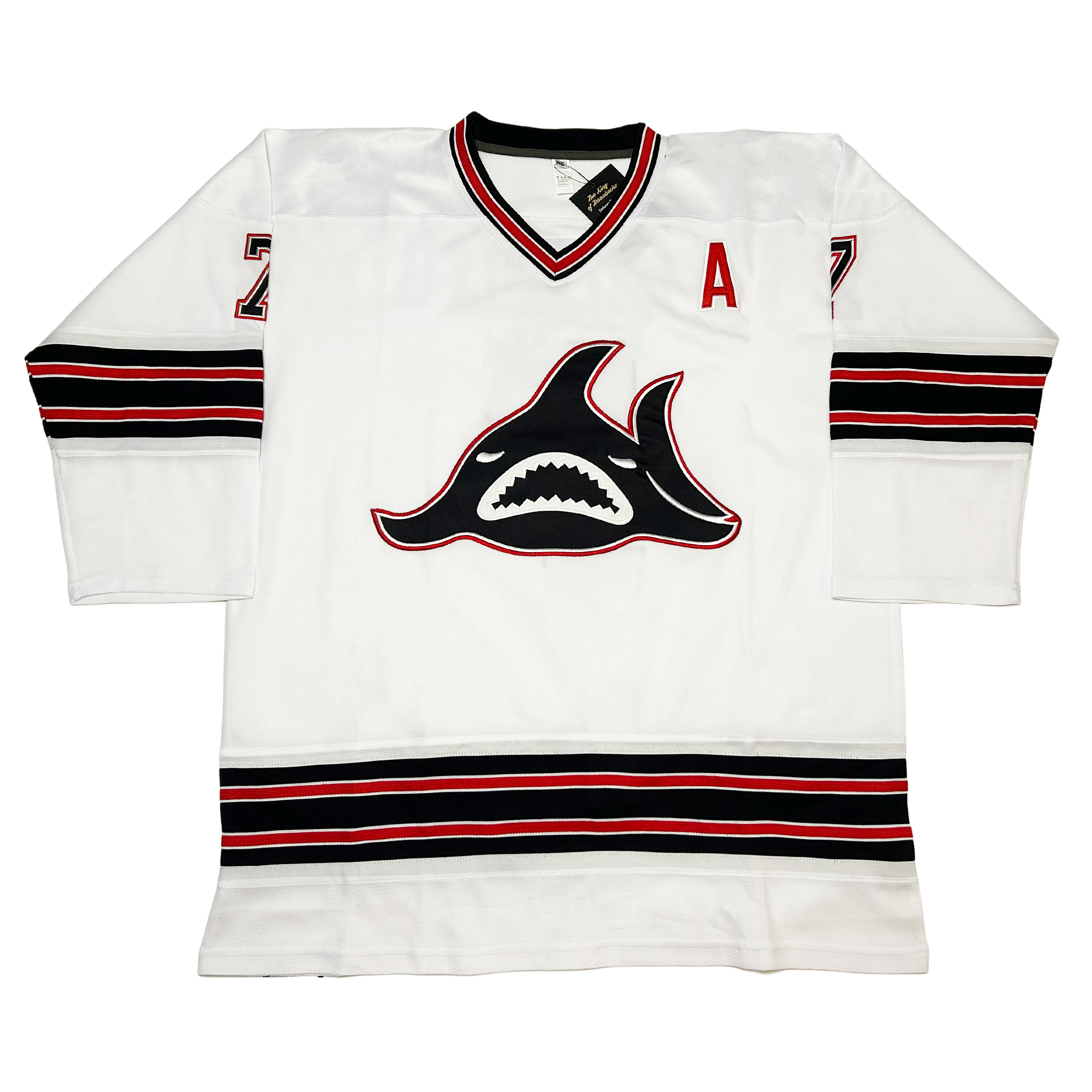 Los Angeles Sharks Retro Hockey Jersey Stitched Vintage Custom Any Name And Number cyhjersey