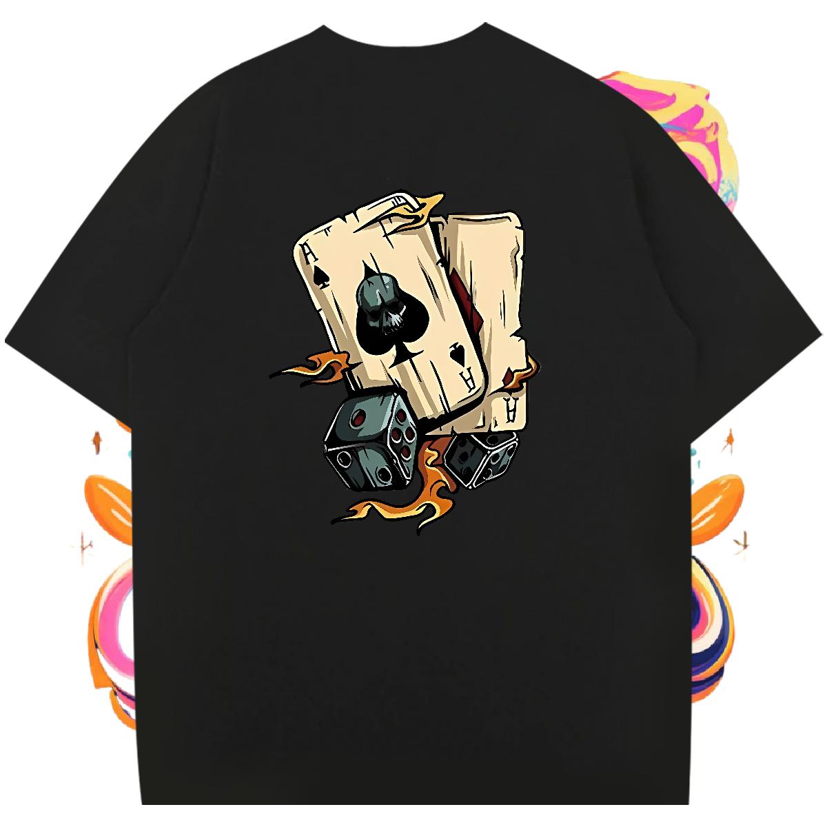 New Arrival T-Shirts Cartoon Printing S-3XL Men Tees Anime Printing Street Breathable Crew Neck Cotton Unisex Tee Shirt
