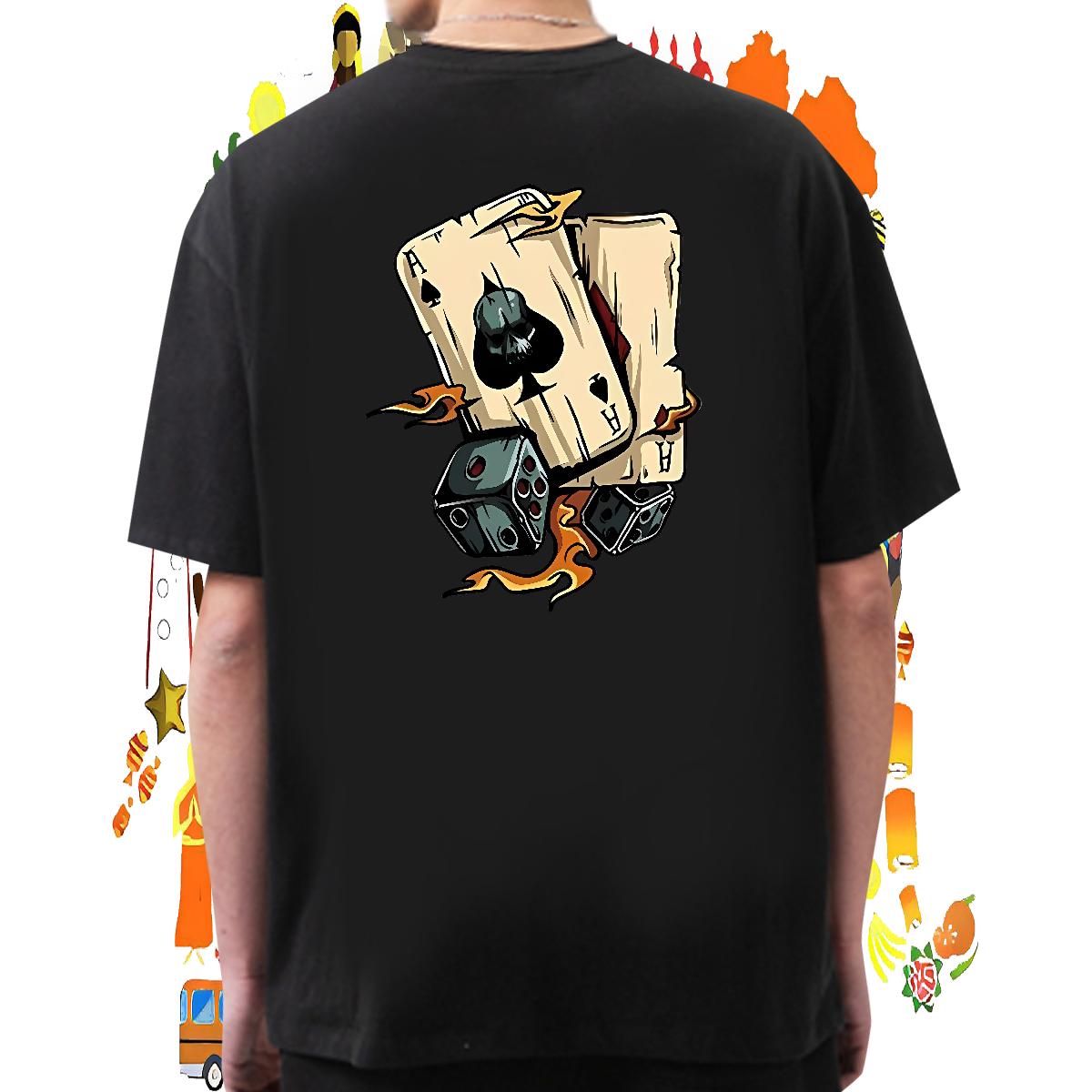 2024 DIY T shirt DIY Printed Men Clothes T-Shirt Casual Beach Crew Neck Cotton Breathable Brand Tops