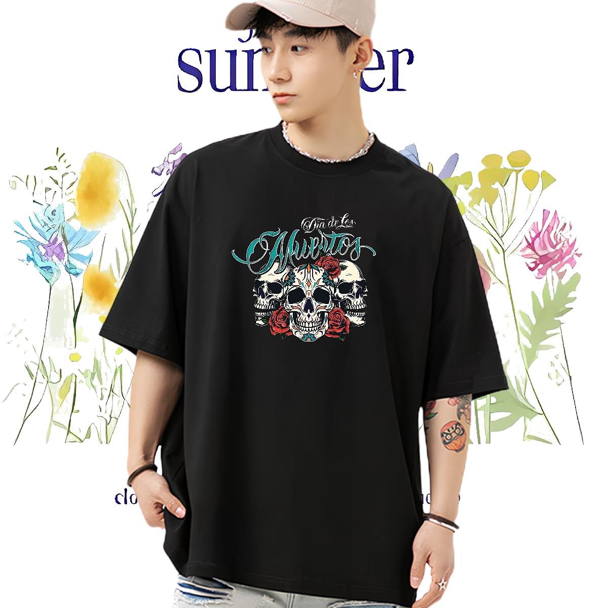 High Quality T shirt Beach Crew Neck Cotton Breathable Men Tops Tees Fashion Casual Custom Tops Shirt