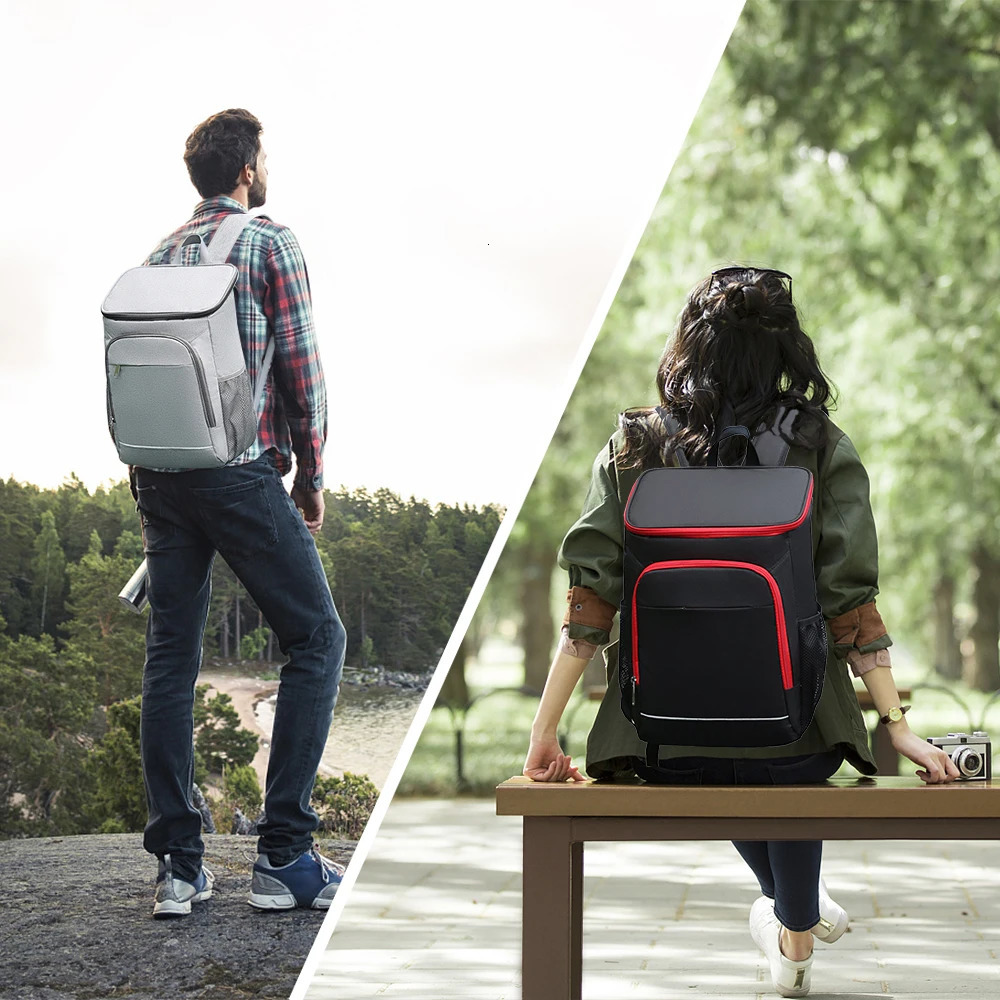 30L Cooler Backpack Leakproof Insulated Lunch Bag Picnic food insulation cooler bag for Outdoor Camping Hiking Picnics Beach 240516