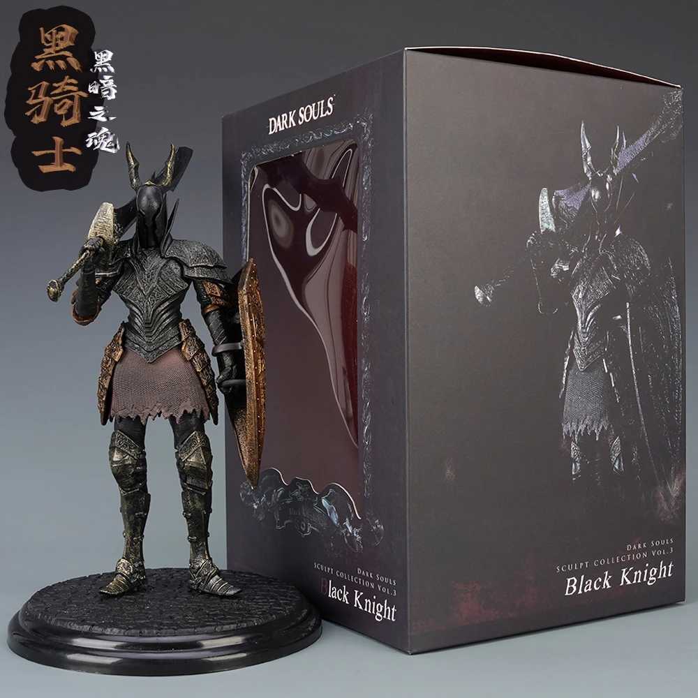 Action Toy Figures 24cm Dark Souls Black Knight Action Figures Artorias Solaire Figure Figurine PVC Statue Collectible Model Decoration for kids