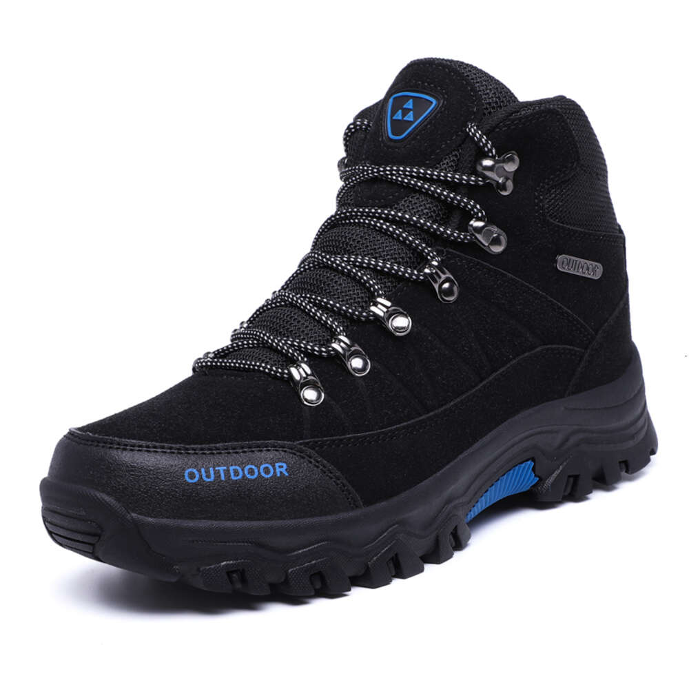 Autumn winter high top men's outdoor non-slip wear-resistant sole hiking shoes c952a