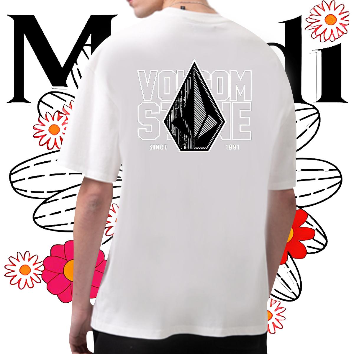Designer T-Shirts Floral Print Mens Tshirts Daily Wear Breathable Short Sleeve Soft Tees