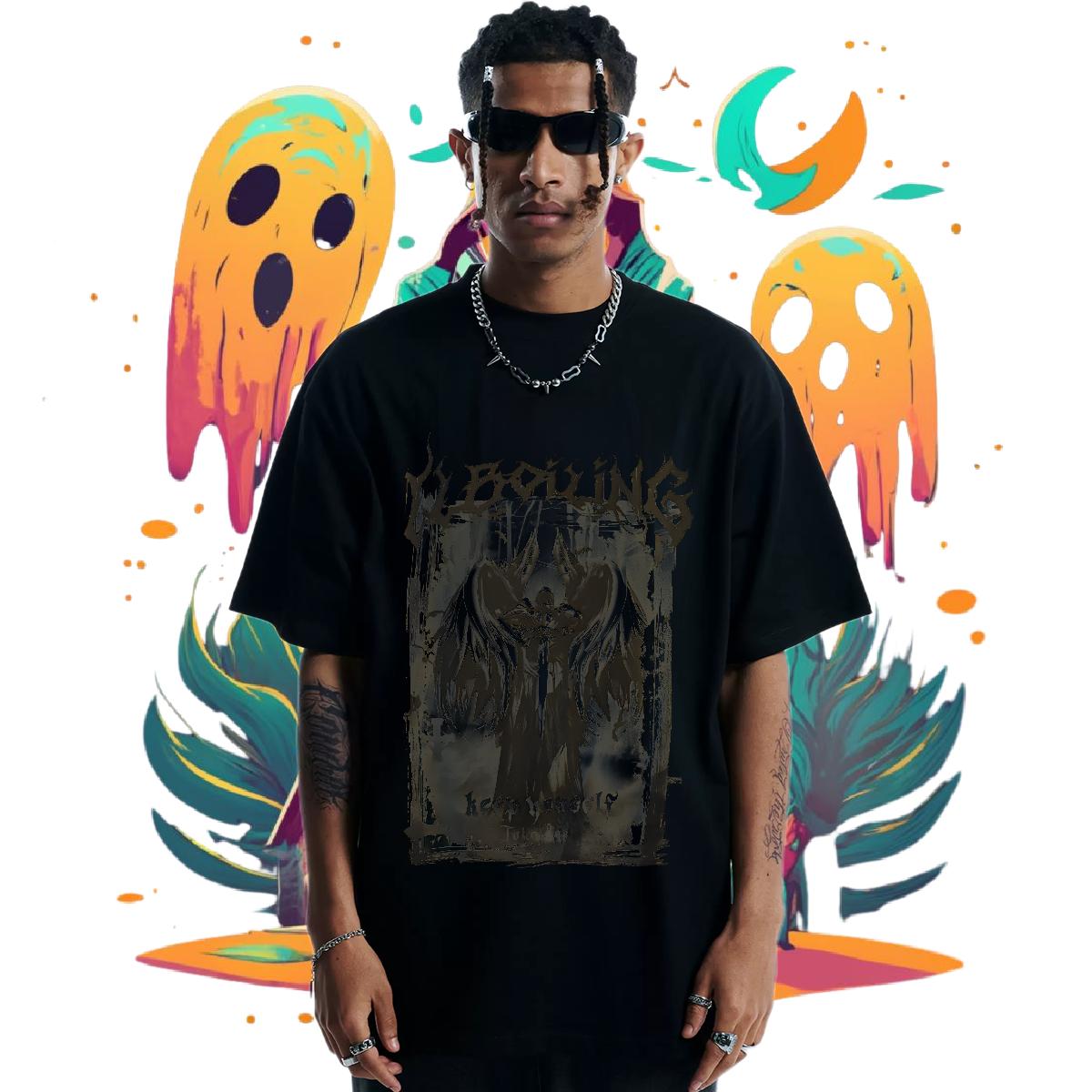 2024 New T shirt Plus Size Cartoon Men Clothes T-Shirt Casual Daily Wear Cotton Breathable Short Sleeve Soft Wear