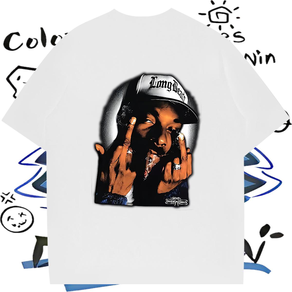 Brand T-Shirts Breathable Short Sleeve Anime Printing Street Mens Tshirts DIY Fashion Tees Shirts