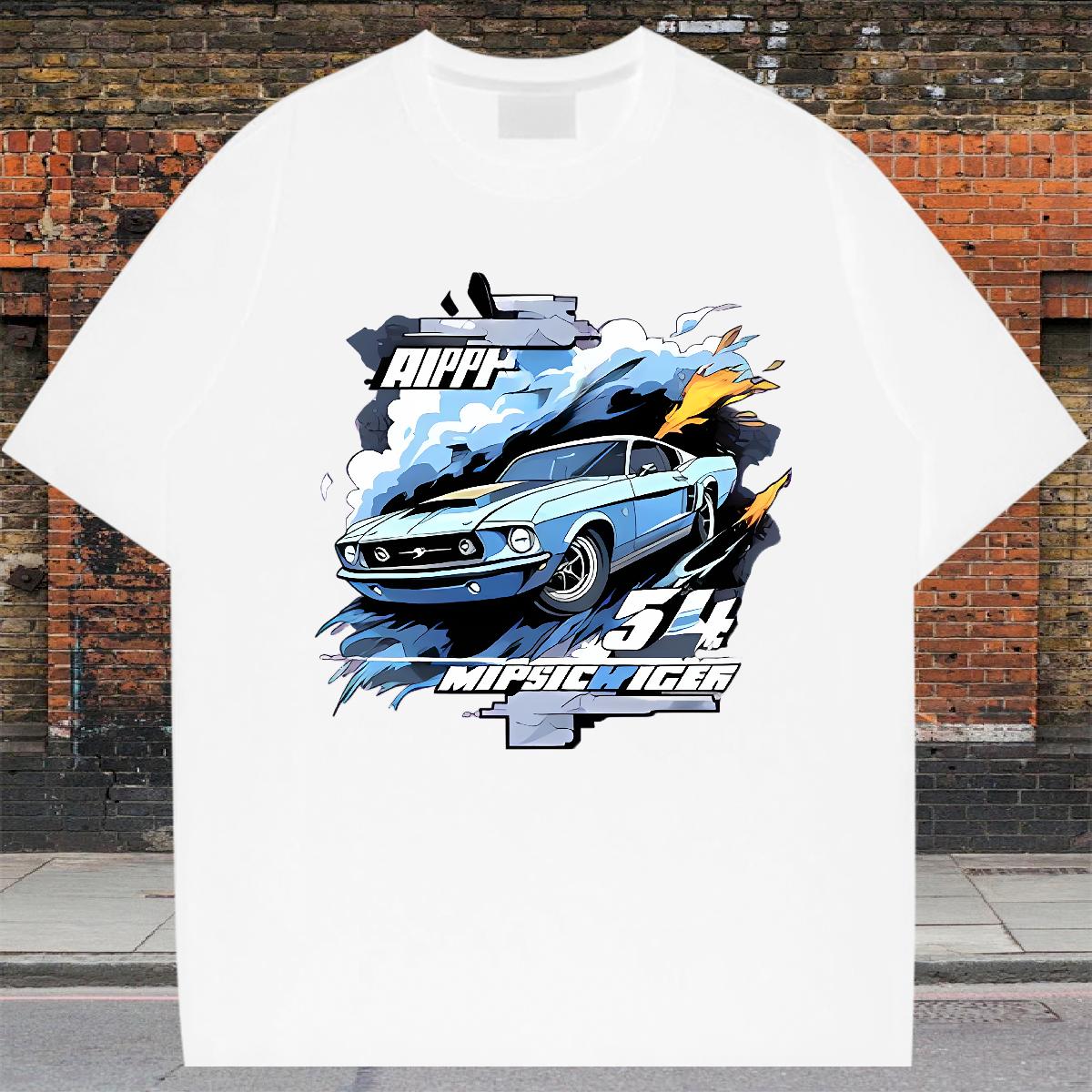 2024 Designer T-Shirts Anime Print Home Outdoor Tshirts O-Neck Short Sleeve Cotton Cool Tops Tees