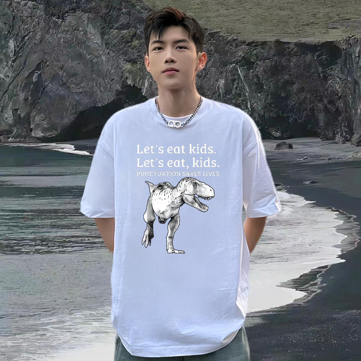 Popular T-Shirts for Men Spring Summer Cotton O Neck Short Sleeves Men Tees Designer Fashion Black White Top Tees