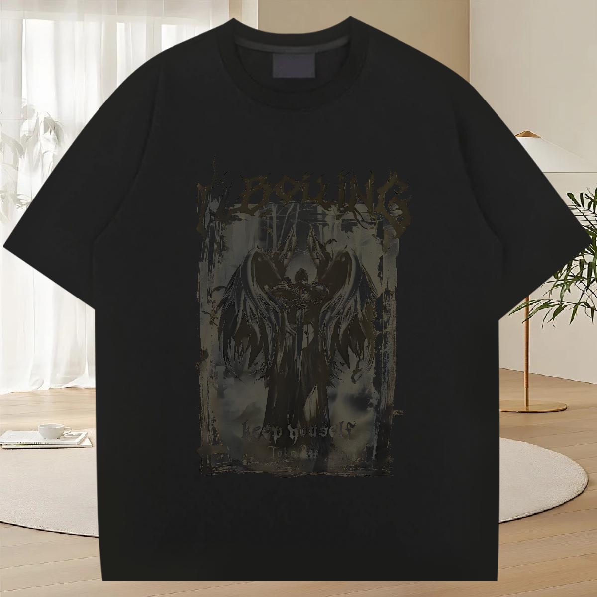 New Designer T shirt Oversized S-3XL Men Tops Tees Outdoor Cotton O Neck Short Sleeves Soft Wear