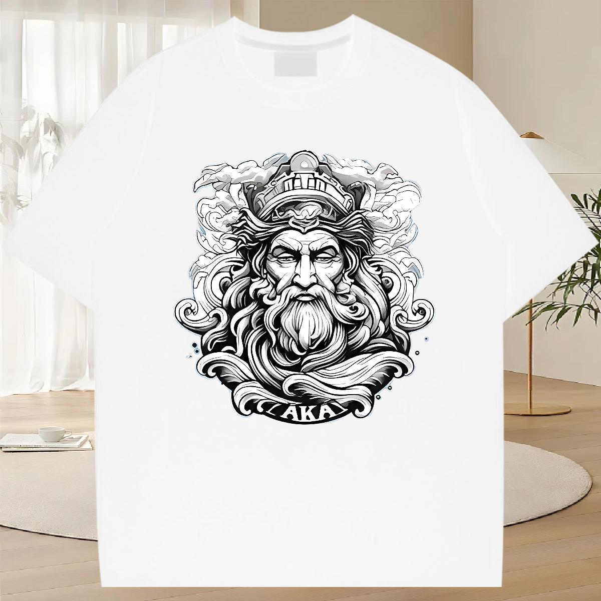Fashion T shirt DIY Printed Street Couples T Shirts Crew Neck Cotton Breathable Designer Tees