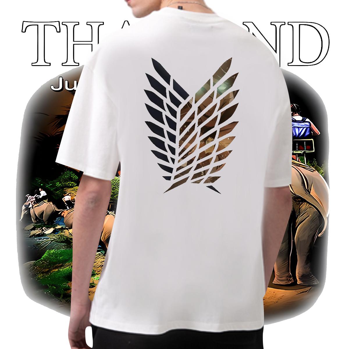 Wholesale T-Shirts for Men Cartoon Print Casual Daily Wear Men Tees Short sleeve Cotton Soft Wholesale Tees