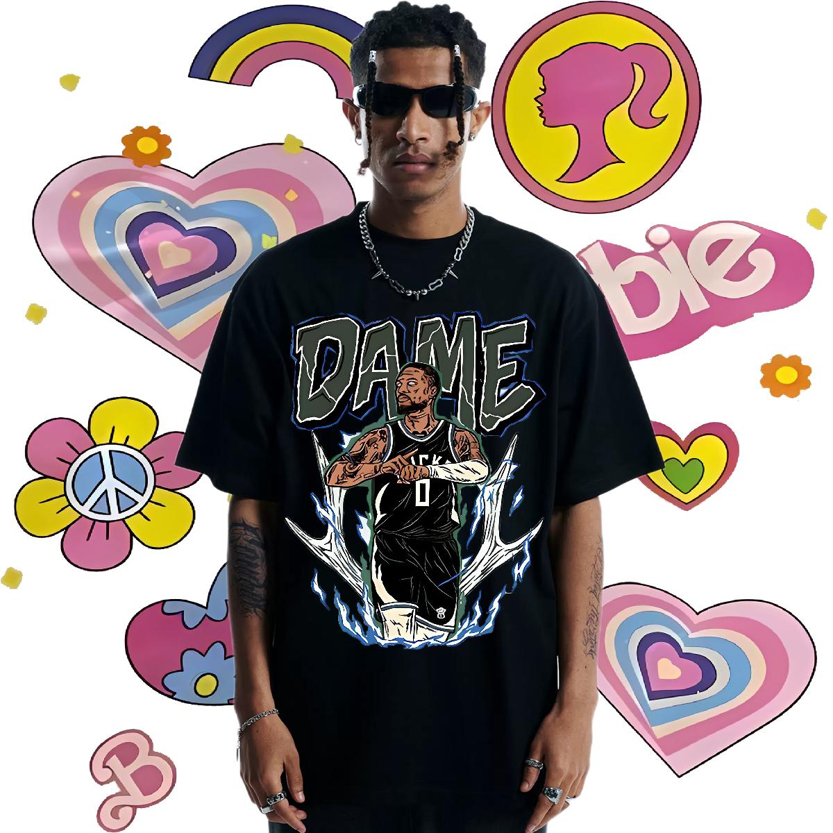 High Quality T Shirt For Man Hip Hop Breathable Crew Neck Cotton Men Tops Tees 2024 Black White Tops