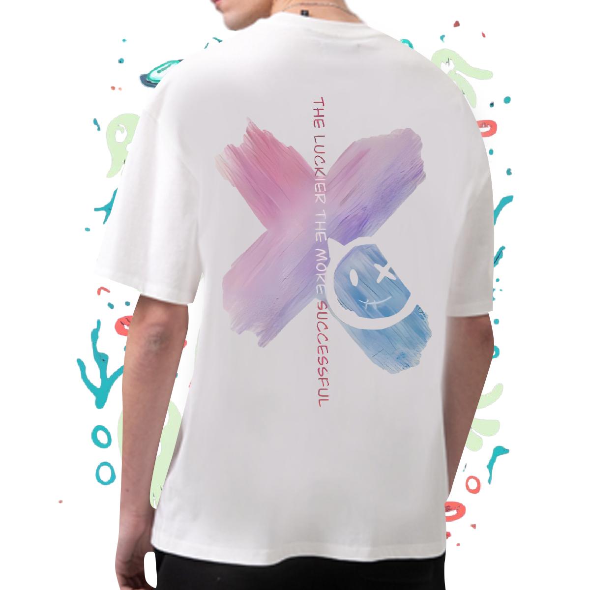 Fashion Casual T-Shirts DIY Anime Mens Tshirts Casual Daily Wear Breathable Short Sleeve 5A Tops