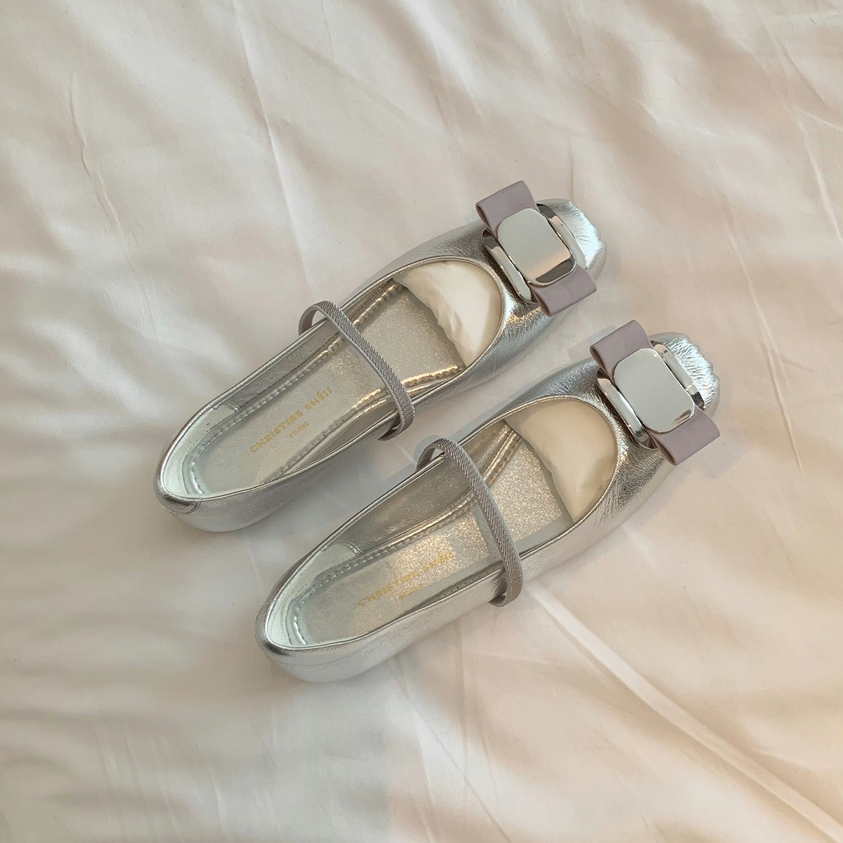 bow sole for soft Square women's flat bottomed ballet free shipping single shoes Lhshoe