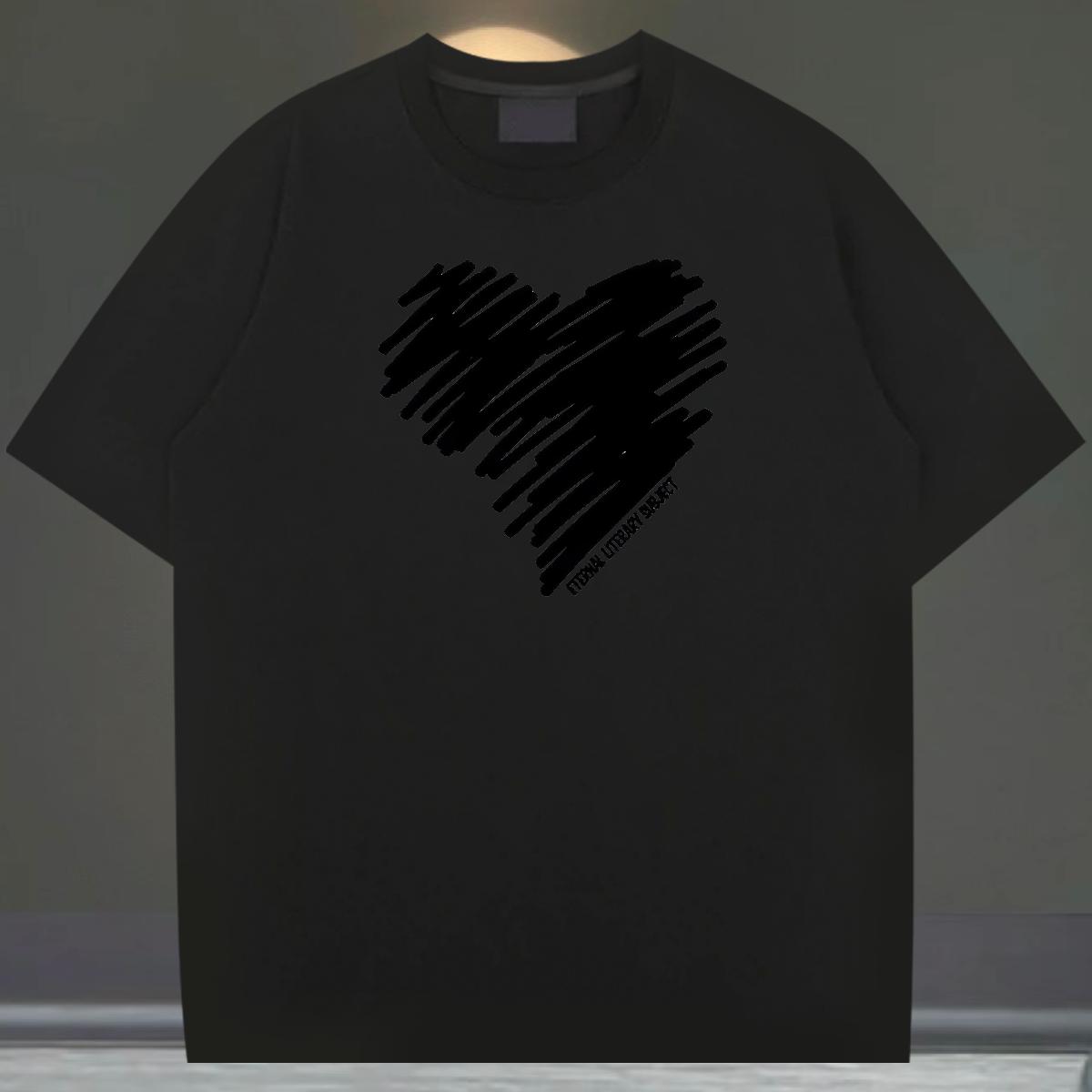 Classic Casual Man T Shirts Custom Print Oversized High Street Hip Hop Tshirts Cotton O Neck Short Sleeves Cool Design Tee Shirt