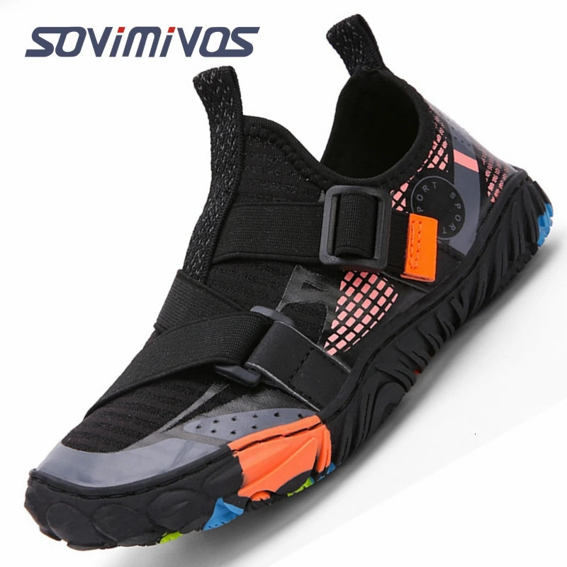 Mens Minimalist Trail Running Barefoot Shoes Wide Toe Box Zero Drop Aqua Sandals for Kayaking Boating Hiking Surfing Walking 240520