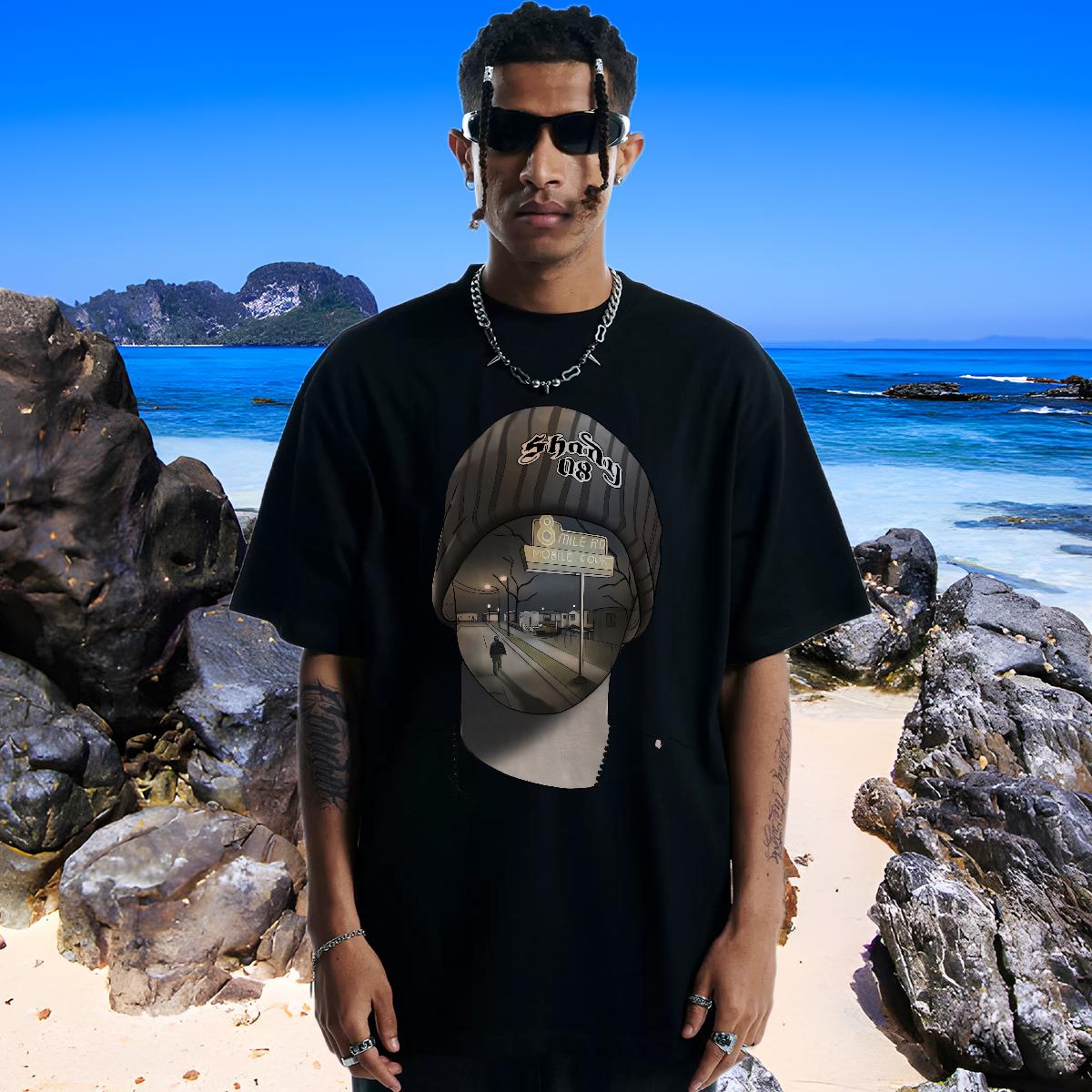 Designer T shirt Summer Casual 180g Cotton Tshirts 2024 New Cartoon Printing S-3XL Tops Tees