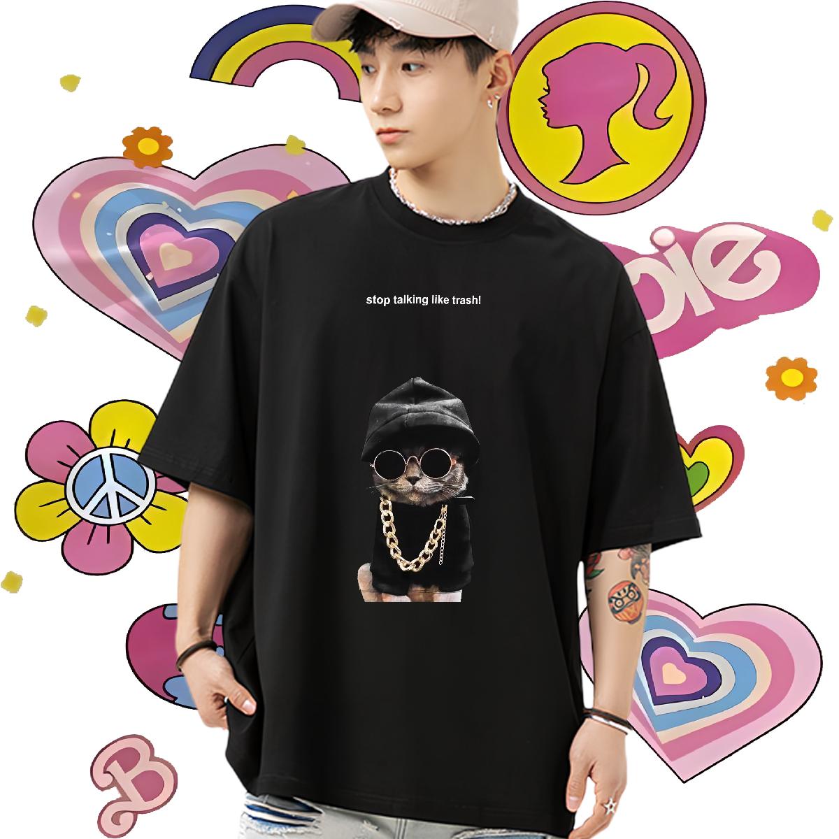DIY T-Shirts for Men Breathable Crew Neck Outdoor Men Clothes T-Shirt DIY Logo Popular Tops