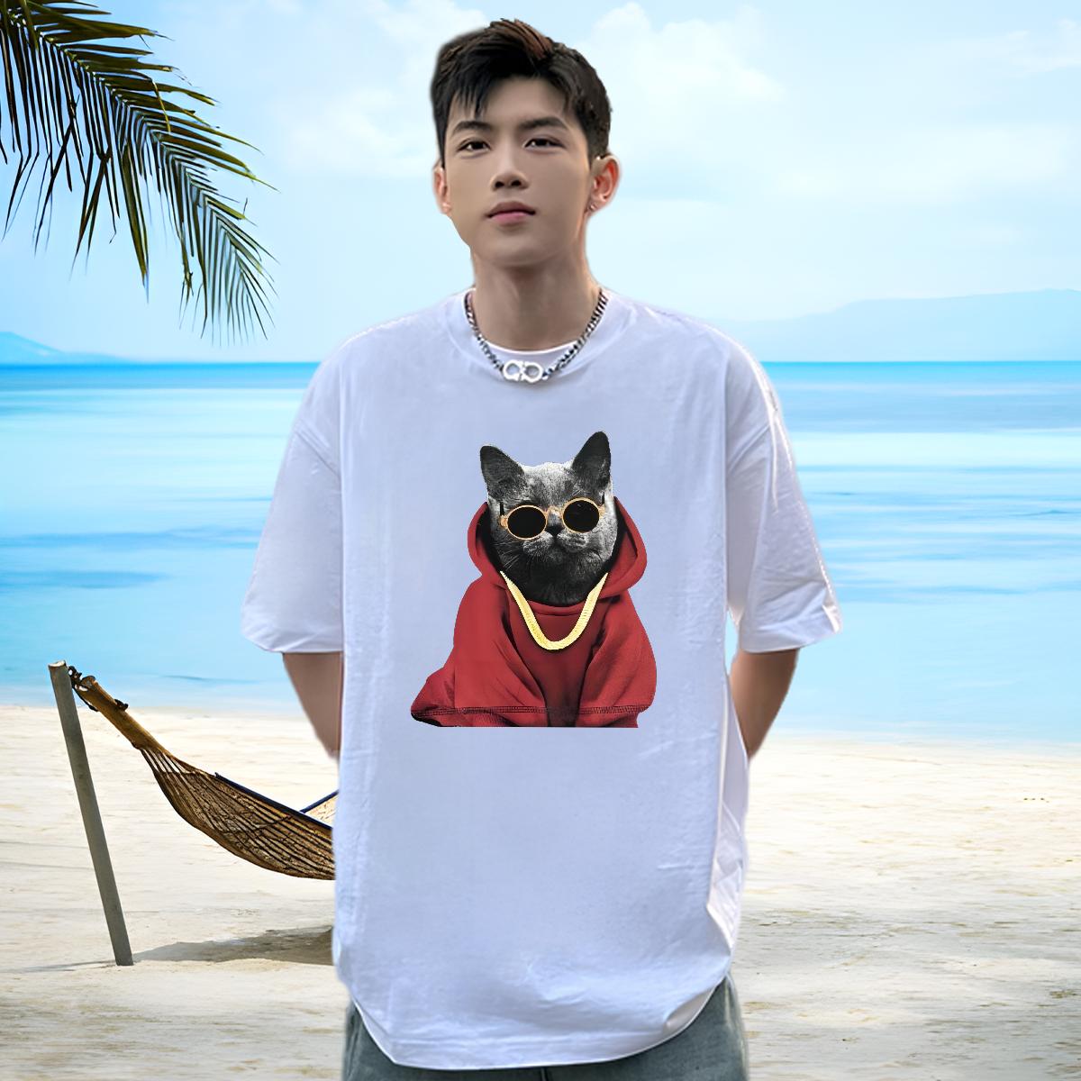 Soft Mens T Shirts Daily Outfit Breathable Crew Neck Cotton Men Tshirts Designer Custom Anime Top Tees