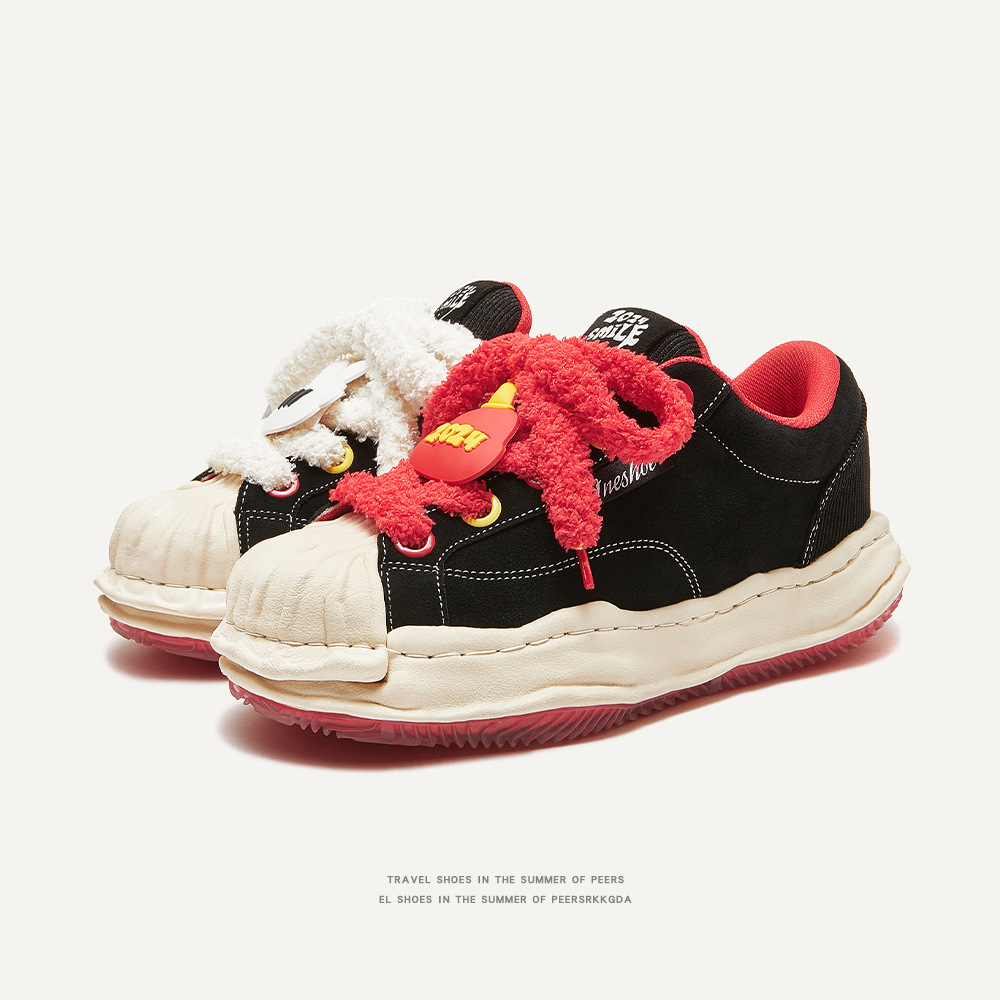 of shipping Year 2024 Free the Loong thick soled high dissoed street trend bread shoes for men and women lovers Lhshoe wo