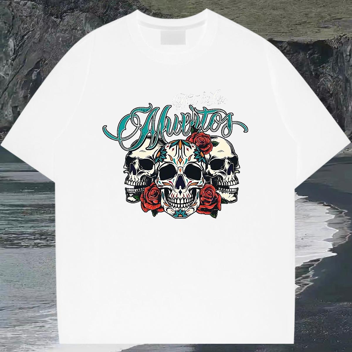 Unisex T-Shirts Street wear Hip Hop Short Sleeve Cotton O-Neck Mens Tshirts Customized Black White Tshirts