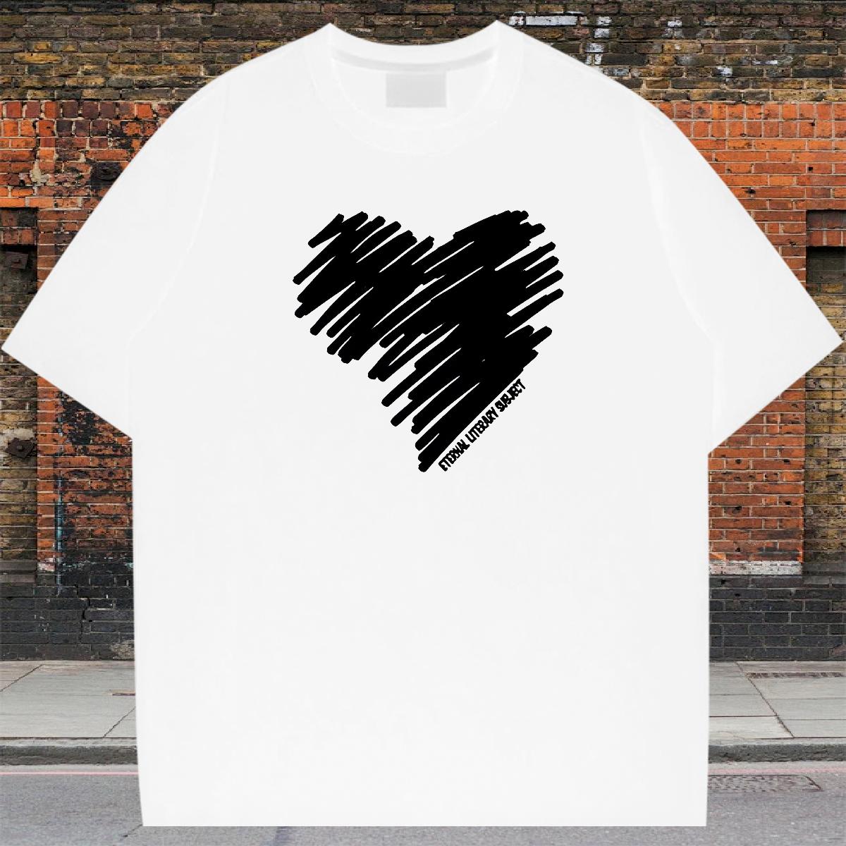 Fashion Casual Mens T Shirts Asian Size Street wear Hip Hop Couples T Shirts Breathable Crew Neck Popular Tees