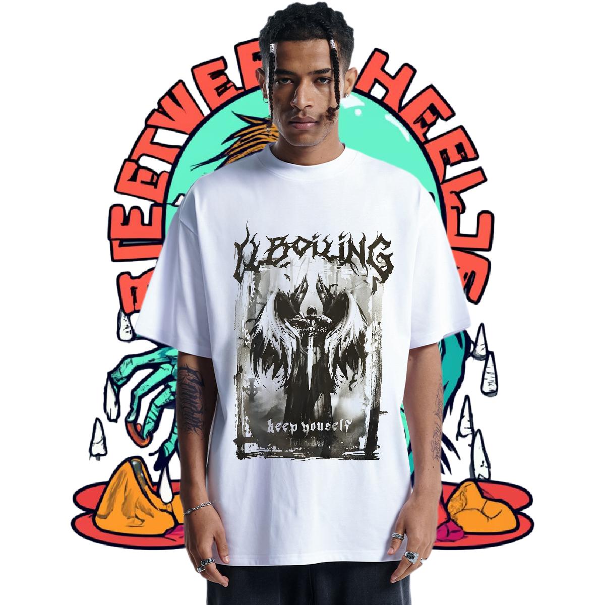 Classic T-Shirts Floral Print Tshirt for Man Woman Anime Printing Street Cotton Breathable Soft Cool Design Tshirts
