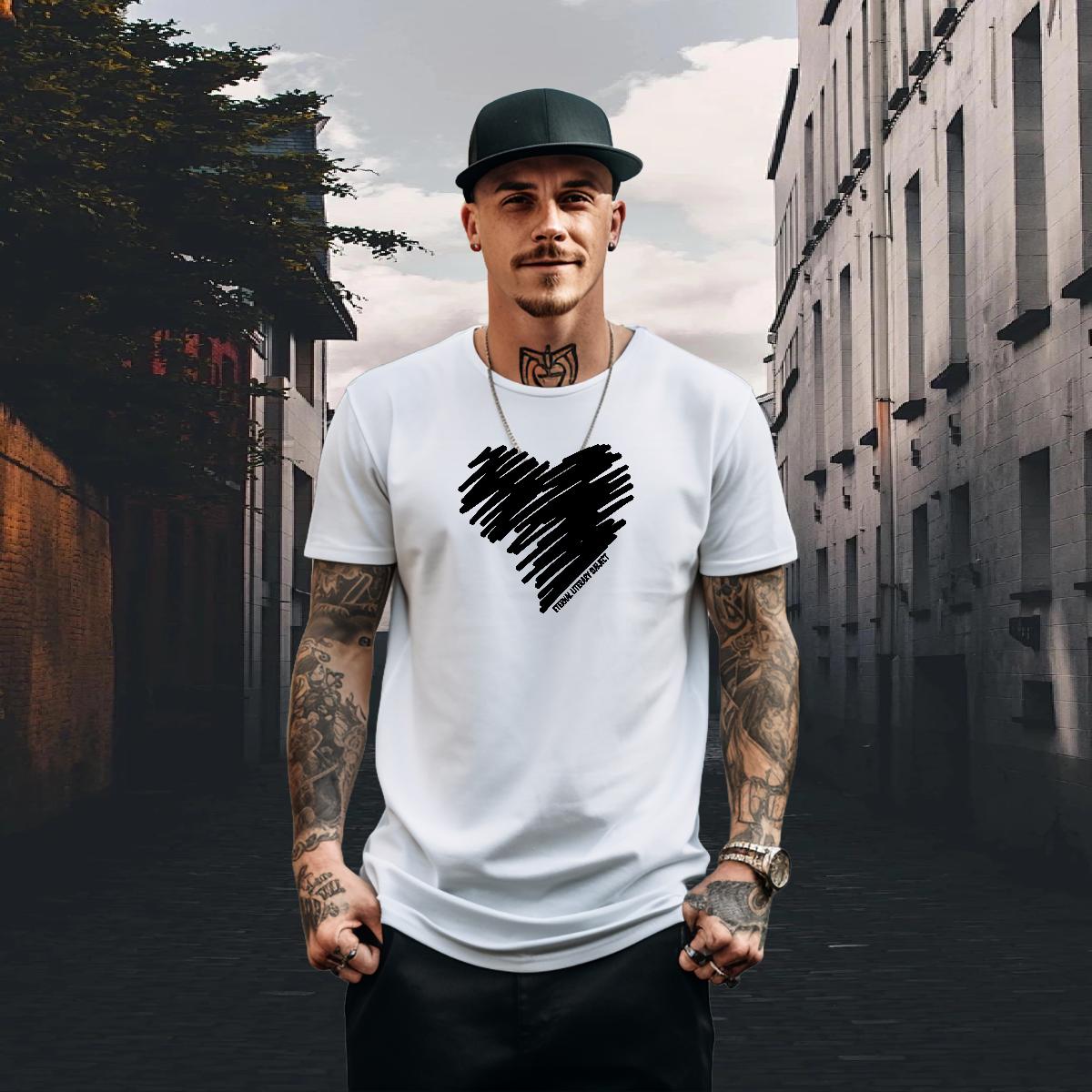 Stylist Man T Shirts DIY Printed Daily Outfit Tshirts Cotton Breathable Soft Soft Tee Shirt
