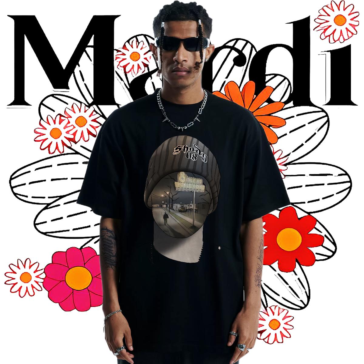 Cool T Shirt For Man Beach Crew Neck Cotton Men Tshirts Fashion Design Cartoon Printing S-3XL Tops Tees