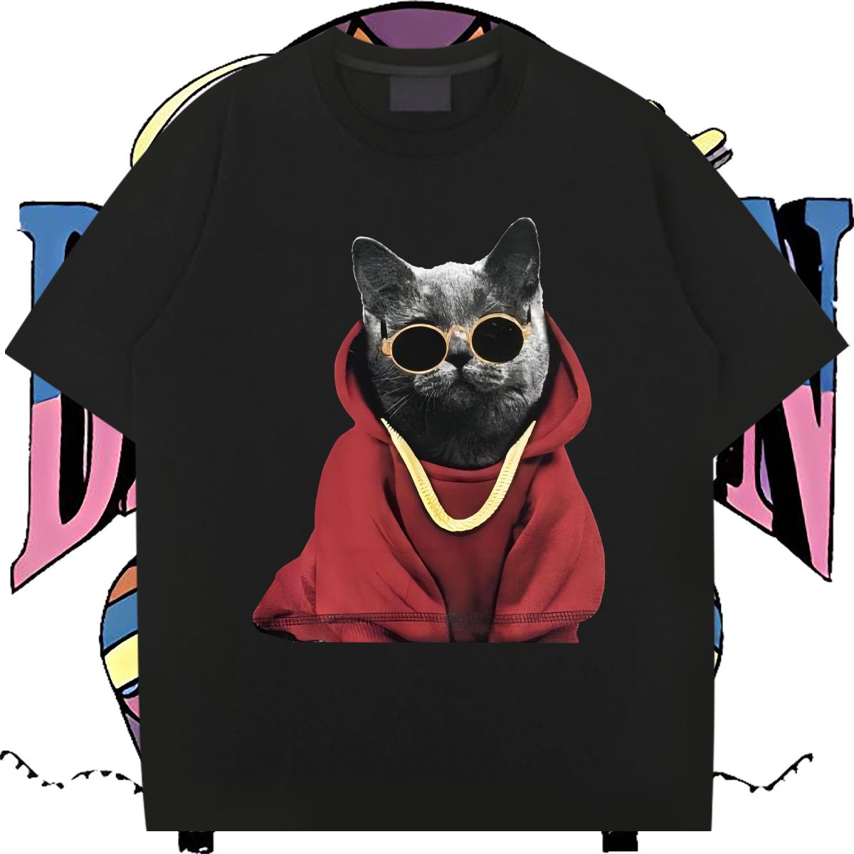 Unisex T shirt Hip Hop Street Cotton O Neck Short Sleeves Men Tops Tees New Designer Cartoon Print Tops Shirt