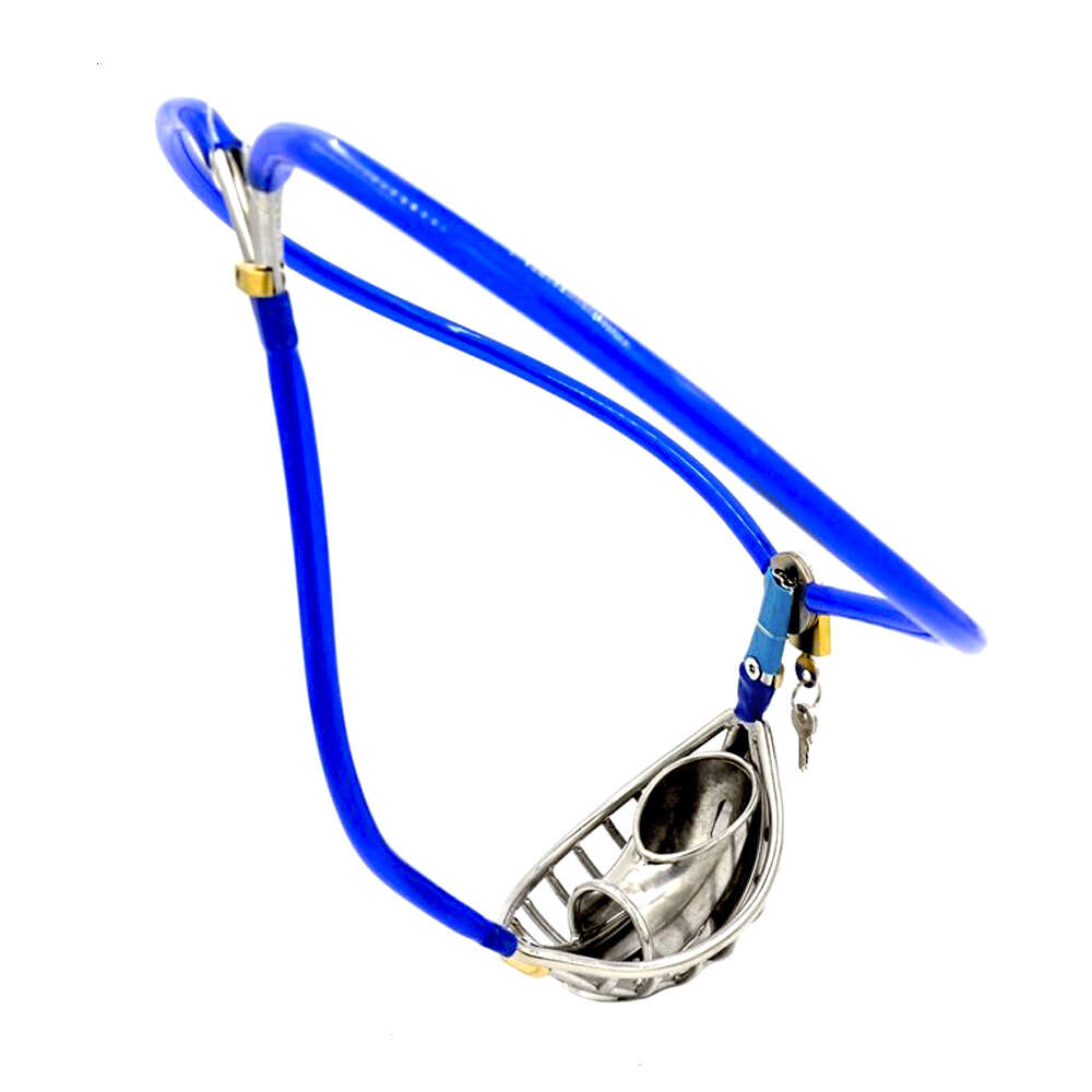 steel Stainless new chastity belt for men invisible penis cage sex specific removable anal plug