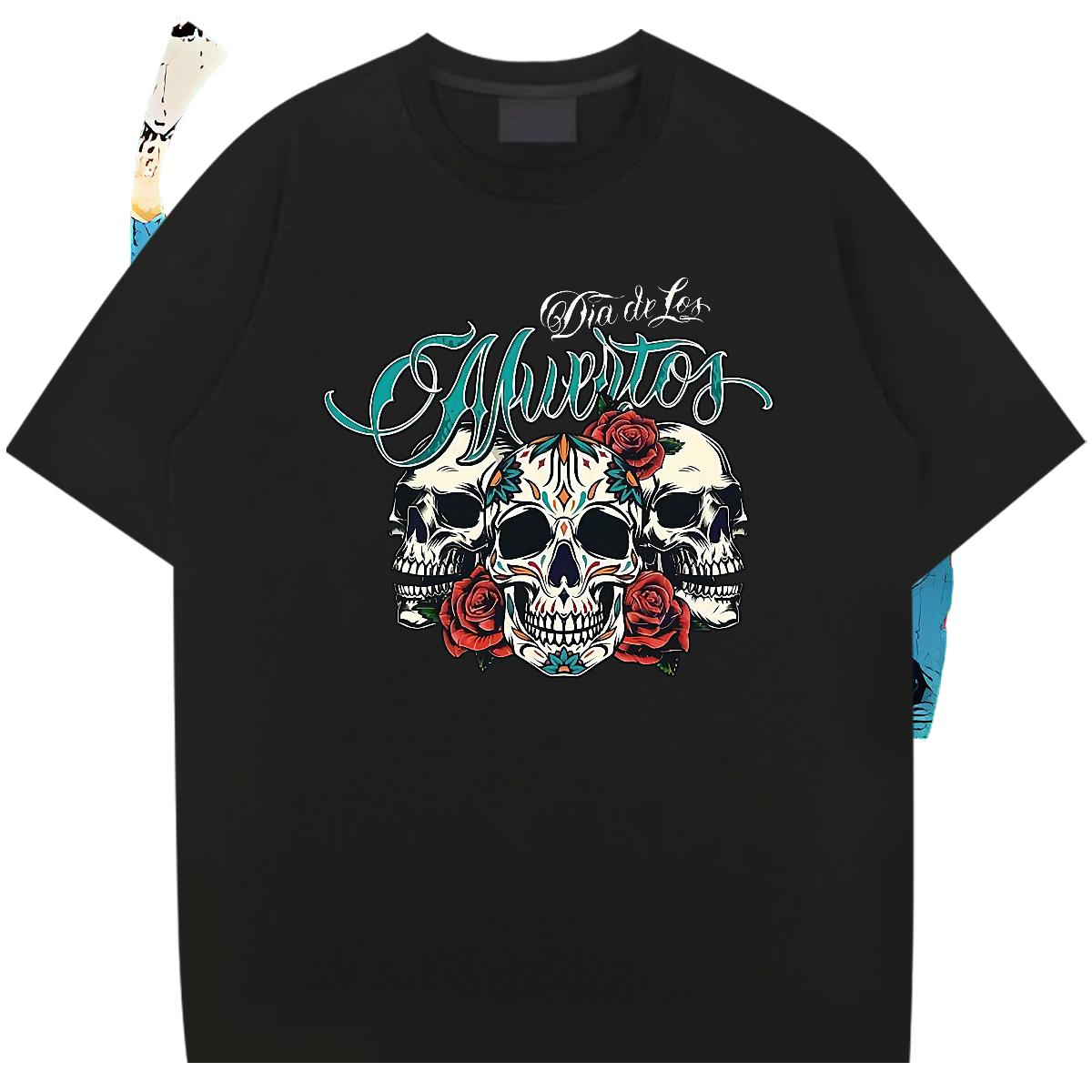Wholesale Mens T Shirts Street Casual Cotton Breathable Men Clothes T-Shirt Classic Casual Anime Print Tees