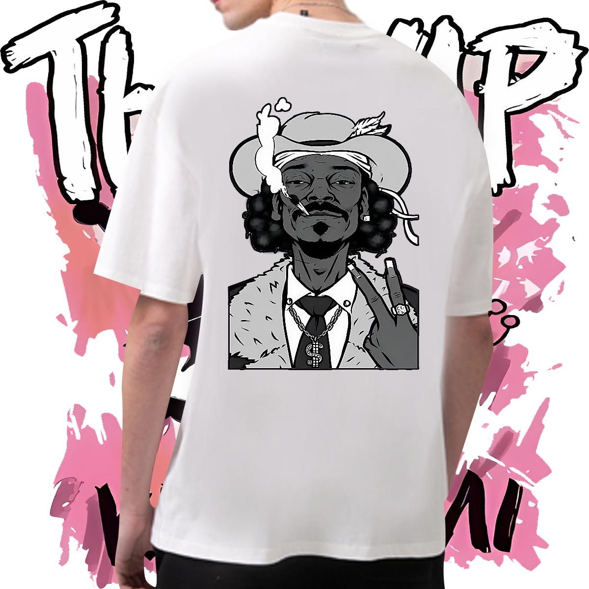 Popular T-Shirts for Men Cotton O Neck Short Sleeves Casual Beach Tshirts Cartoon Print 2024 New Polos