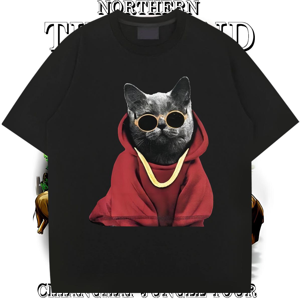 Loose Fit Man T Shirts Hip Hop Round Neck Short Sleeve Men Clothes T-Shirt Classic DIY Tees