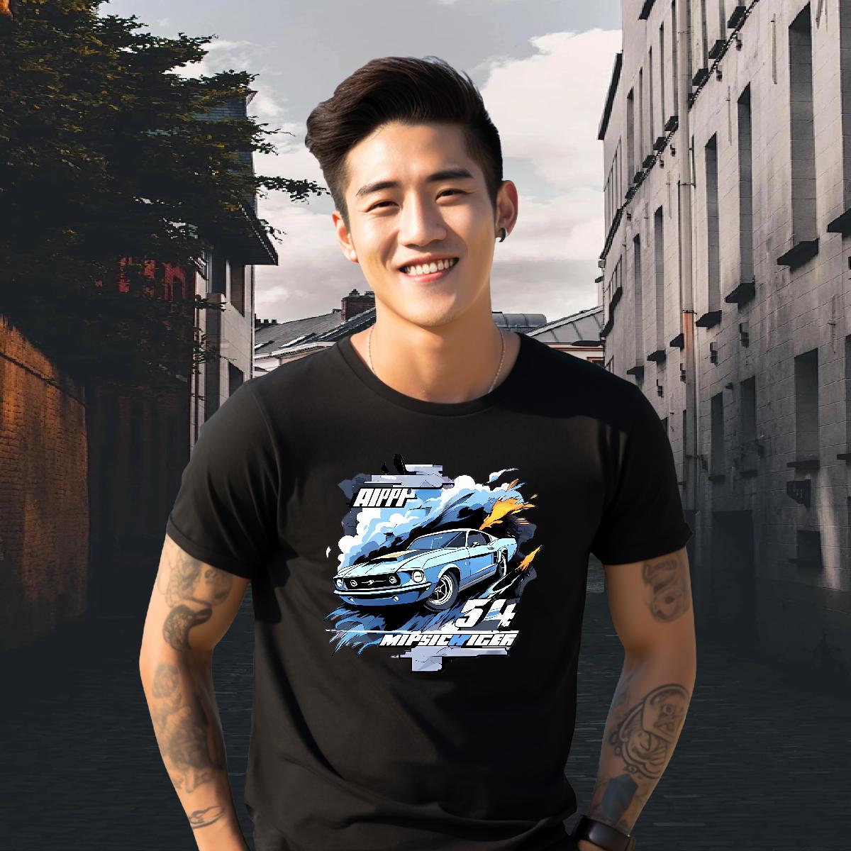 2024 Summer T Shirt For Man Custom Cartoon Street Wear Tshirts Crew Neck Cotton Loose Fit Tops Shirt