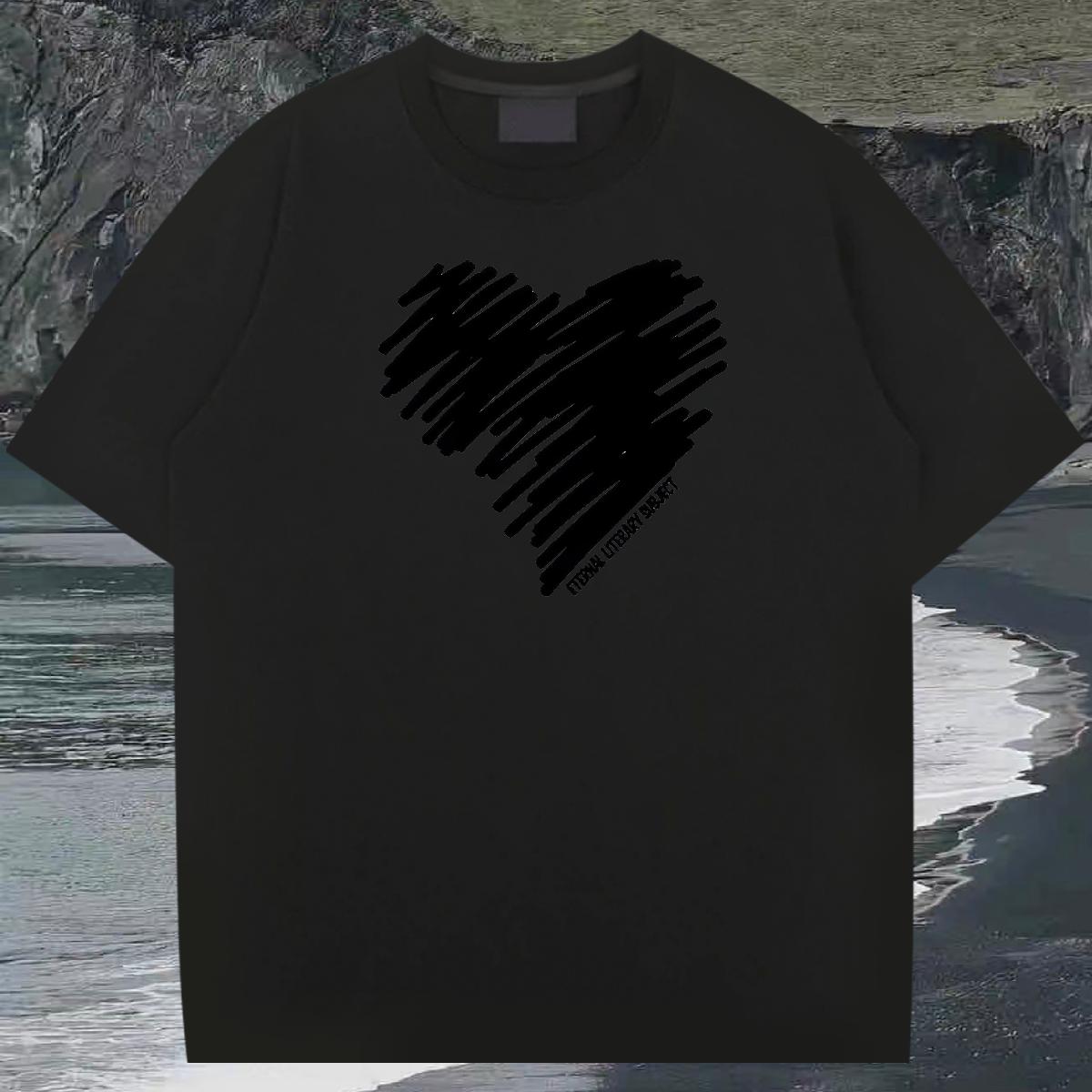 DIY T Shirt For Man DIY Printed Hip Hop Street Tshirt for Man Woman Crew Neck Cotton Loose Tops Tees