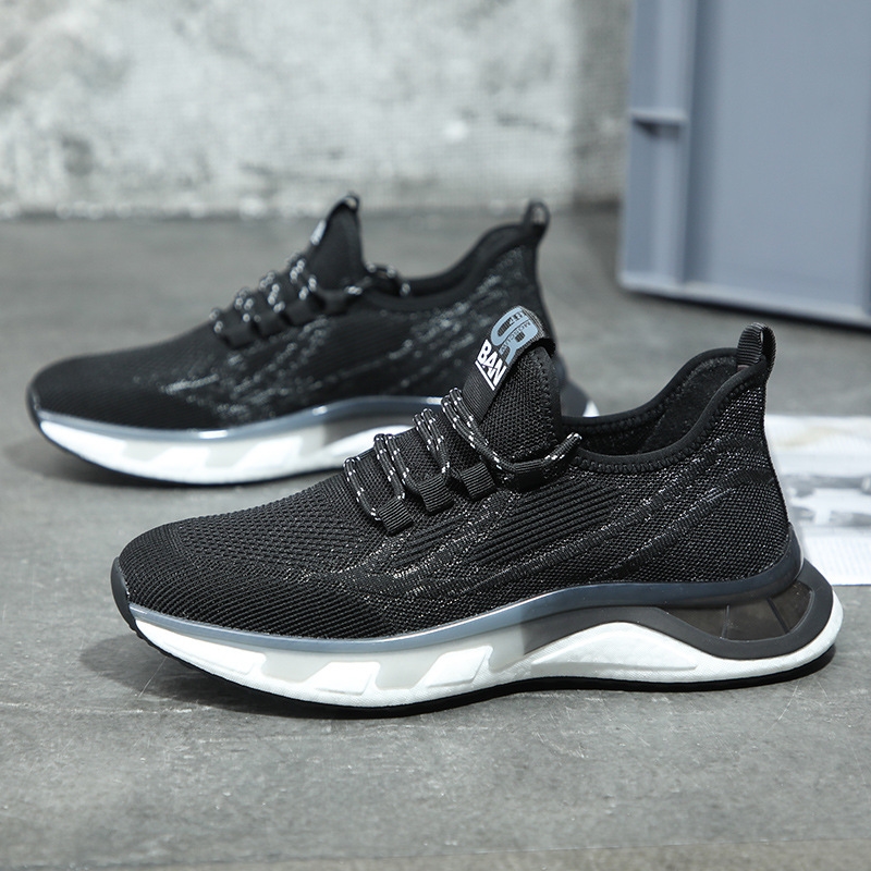 casual trendy Breathable wear-resistant and mesh men's running shoes, new summer sports for men Lhshoe