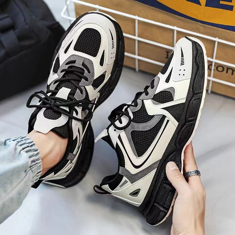 Sports Summer Breathable Running New Hong Kong Style Versatile Casual Trendy Brand Mesh Shoes Free Shipping Lhshoe