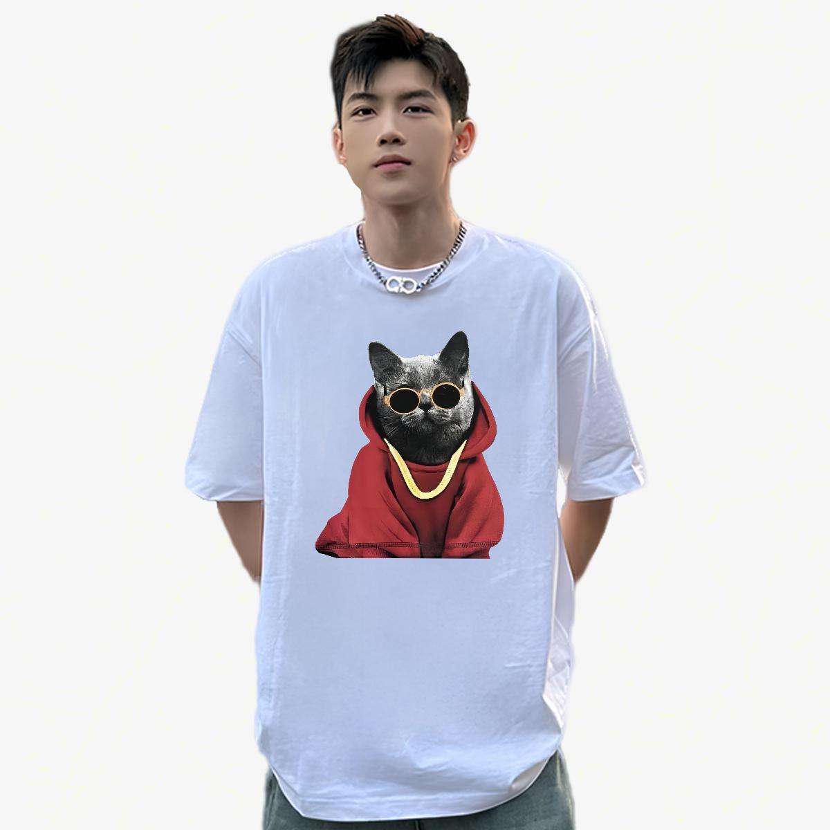 Custom Man T Shirts White Plus Size Tshirts Summer Casual 180g Cotton High Quality Top Tees