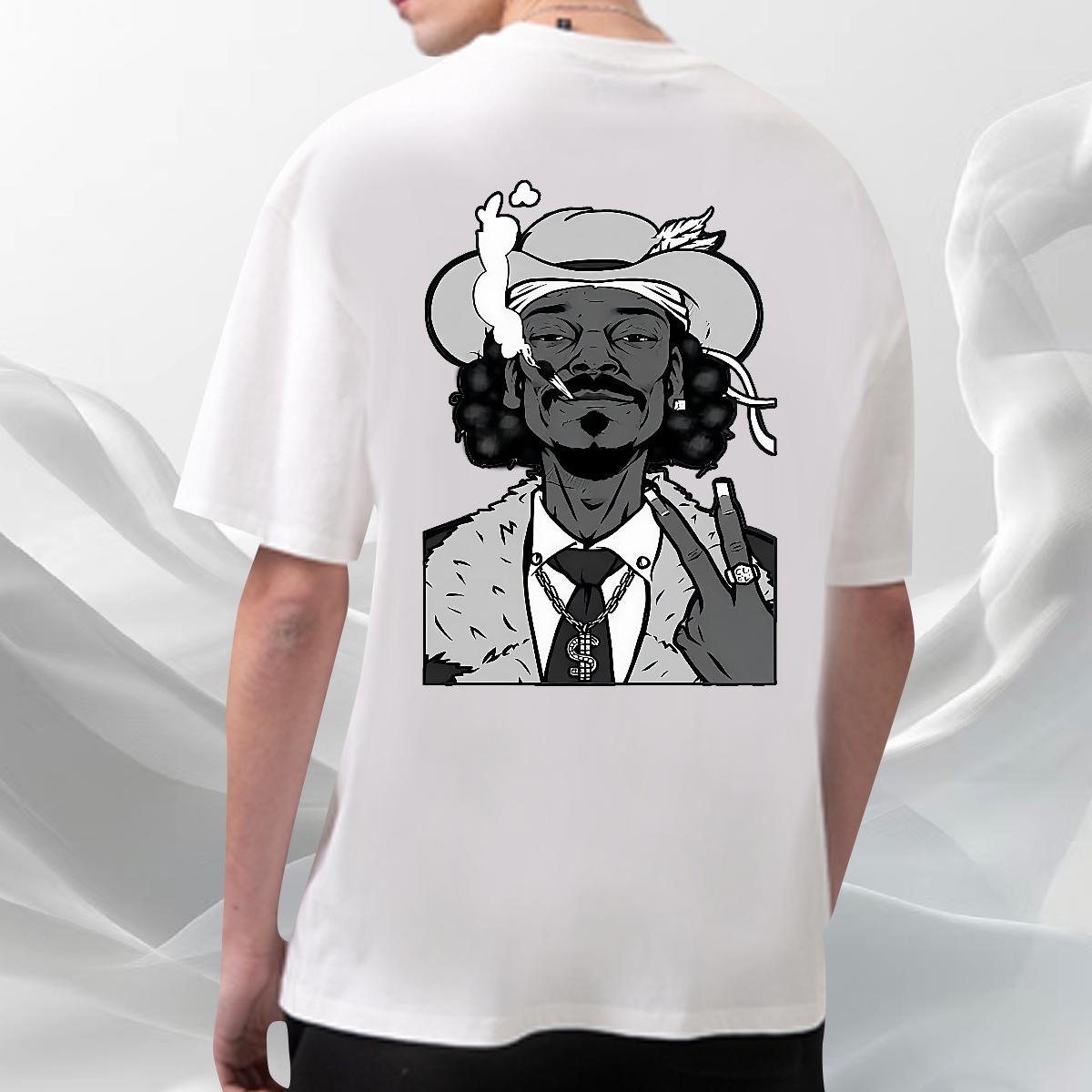 Designer T shirt Anime Print Daily Wear Couples T Shirts Breathable Short Sleeve Brand Top Tees