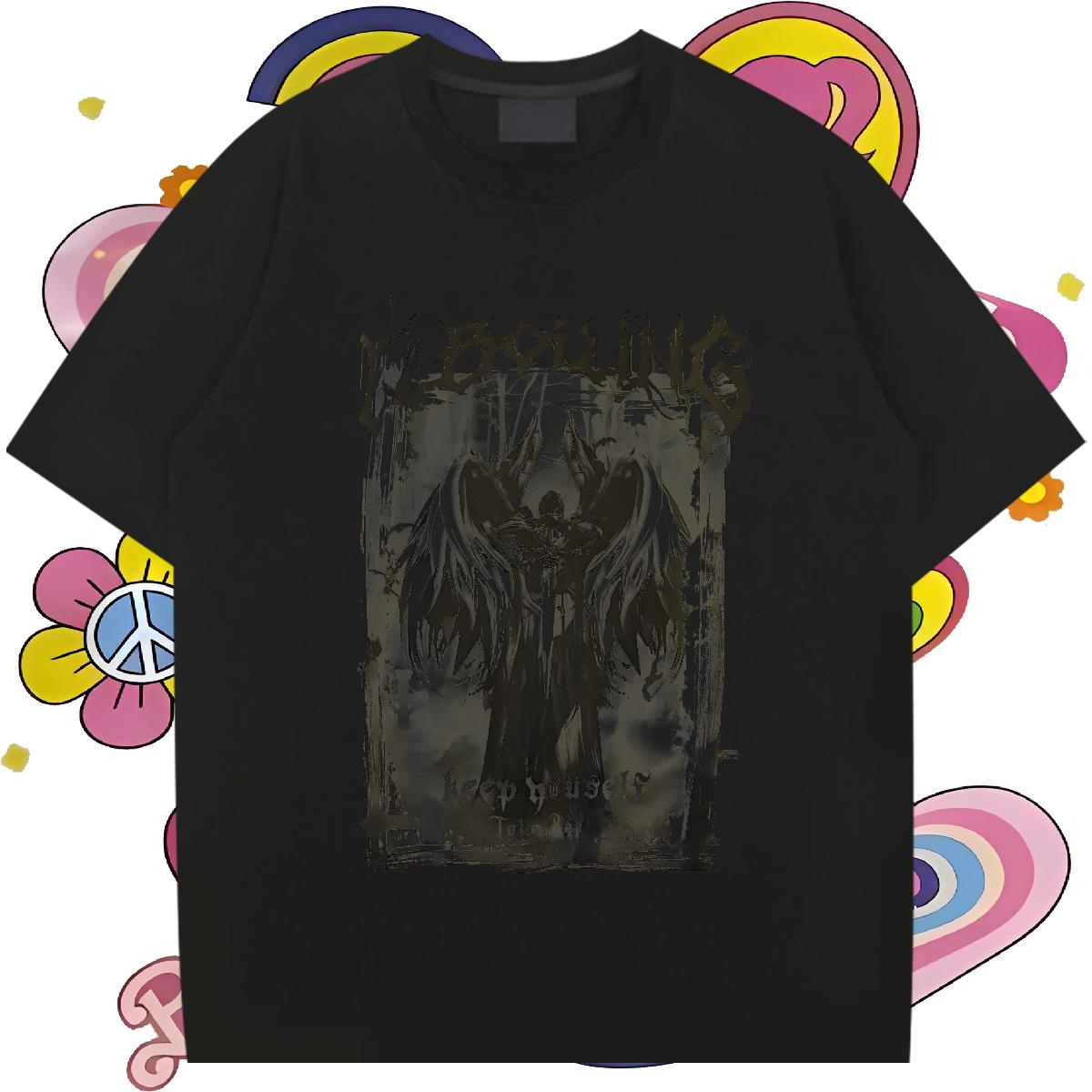 High Quality T Shirts Men Hip Hop Street Breathable Crew Neck Couples T Shirts New Designer Custom Print Oversized Clothes