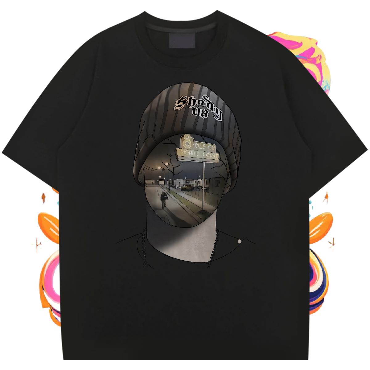 Comfortable T shirt Anime Printing Street Short sleeve Cotton Soft Mens Tshirts 2024 Designer Cartoon Print Tees Shirts