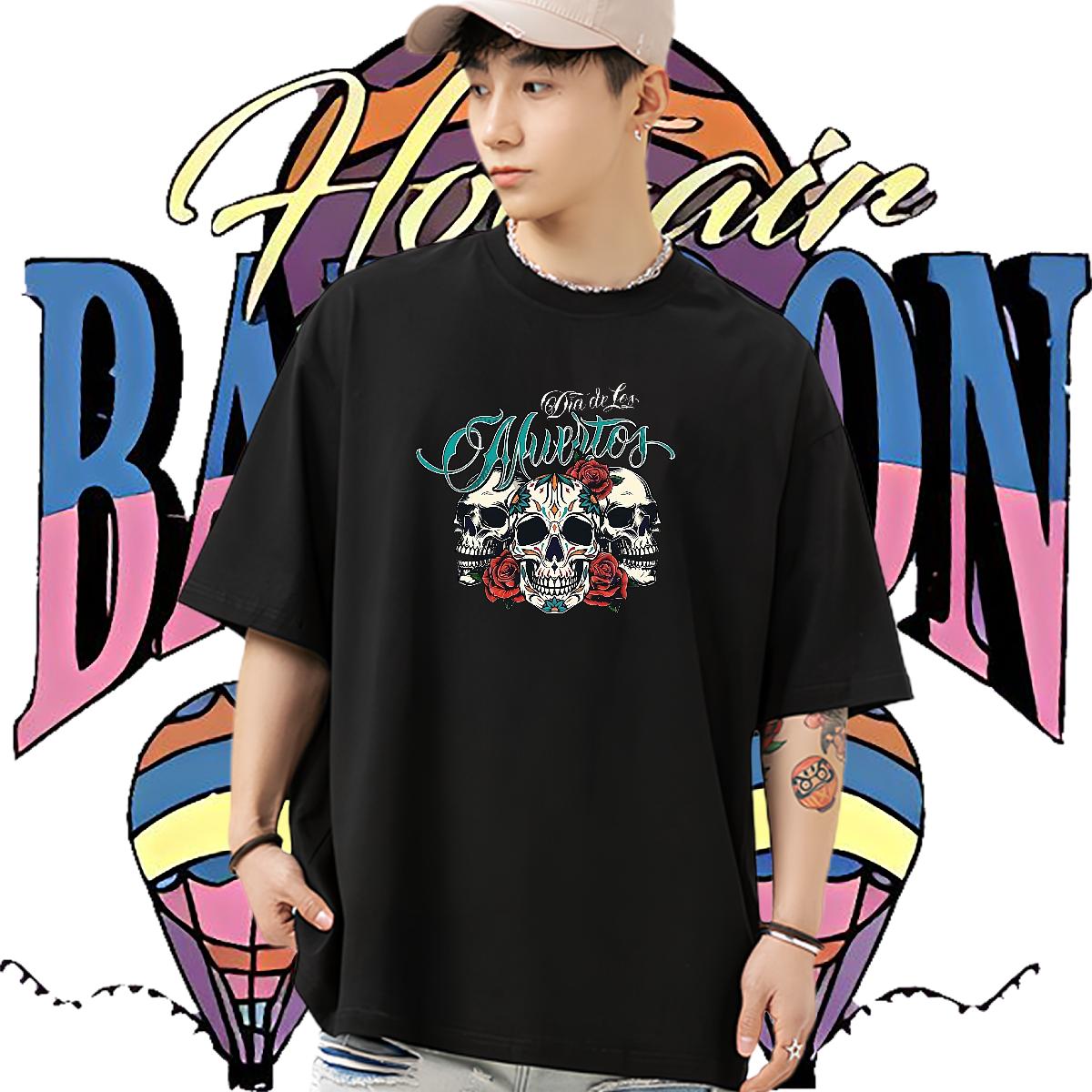 Comfortable Mens T Shirts Beach Breathable Short Sleeve Tshirts 2024 DIY Custom Print Oversized Clothes