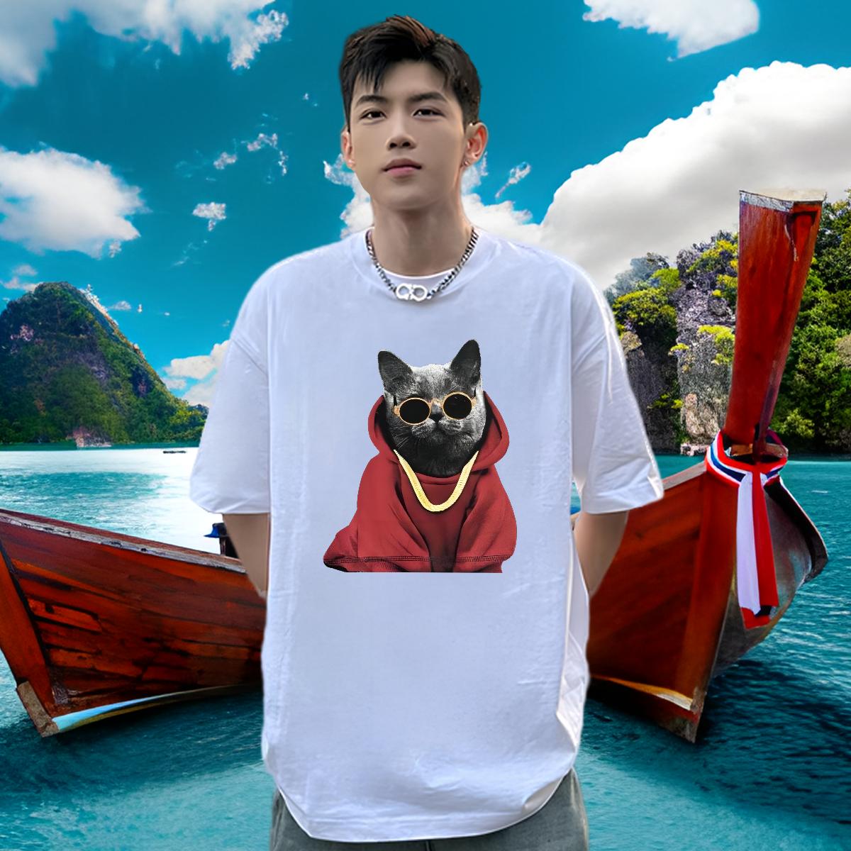 Wholesale T Shirt For Man Casual Beach Cotton Breathable Soft Men Tshirts Brand Custom Print Plus Size Wear
