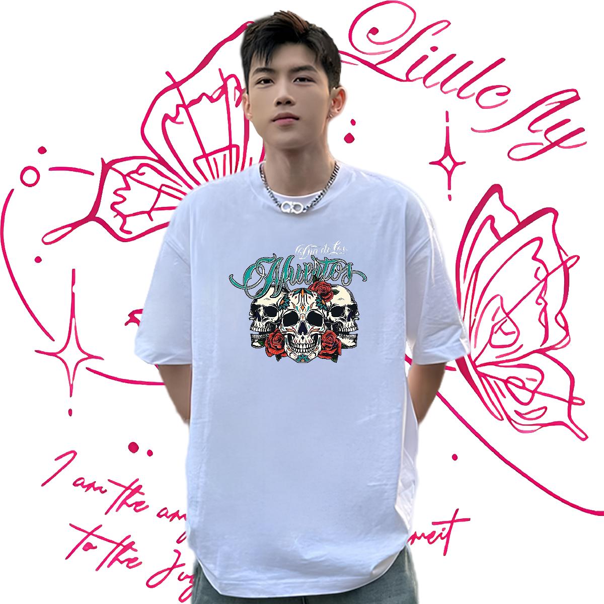 Wholesale Man T Shirts Casual Beach Cotton Breathable Men Tops Tees Brand Custom Anime Clothes