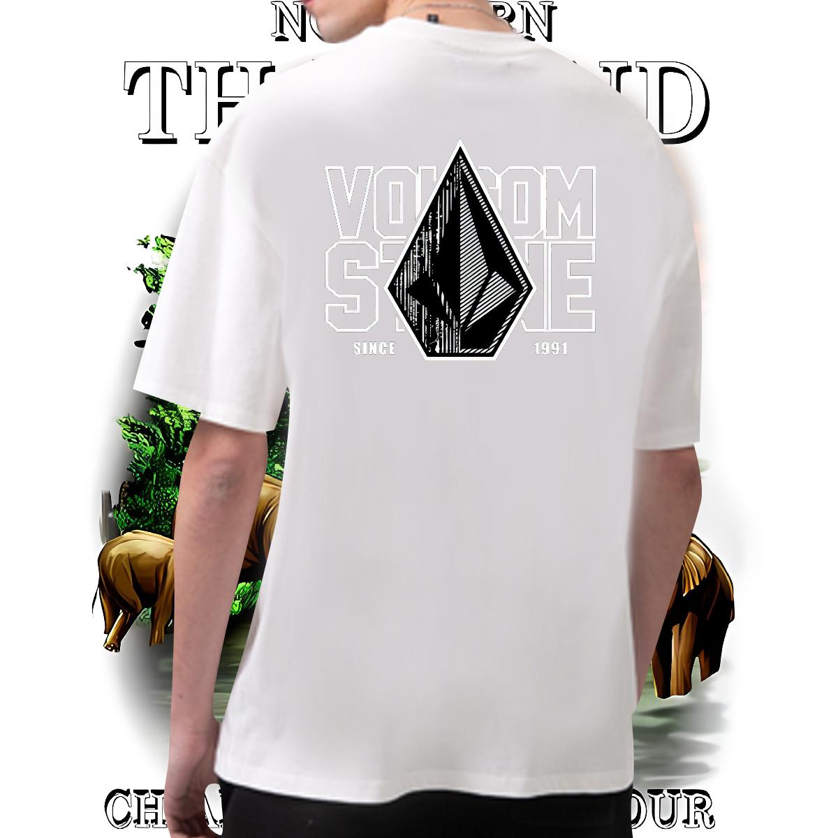 New T Shirt For Man White Plus Size Couples T Shirts Street Short Sleeve Cotton O-Neck High Quality Tops Tees