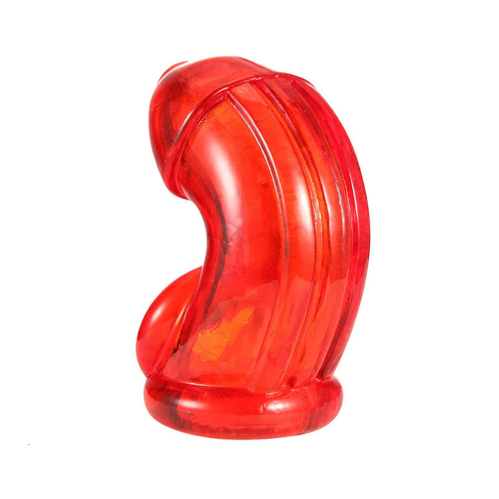 chastity cage Quality High Penis Sleeve for Mens Soft Adult Sex Toys Penis Chastity Stretchy Delay Lock Cage Scrotum Ring Glans Rings for Men s