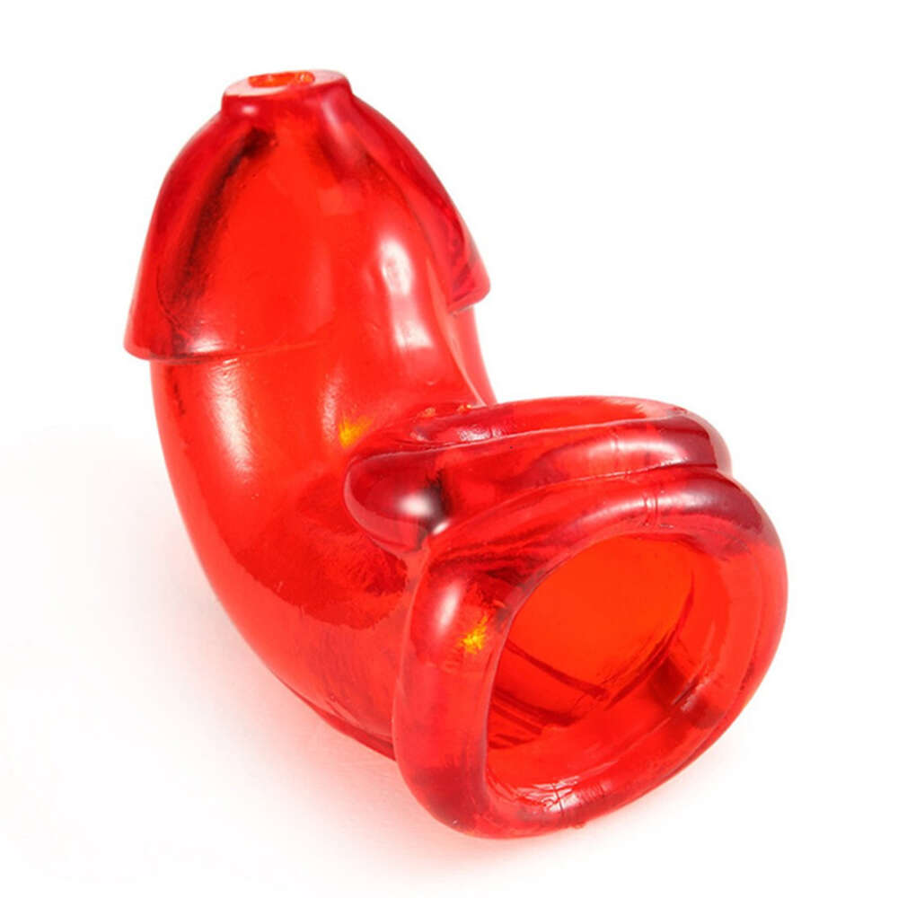 chastity cage Quality High Penis Sleeve for Mens Soft Adult Sex Toys Penis Chastity Stretchy Delay Lock Cage Scrotum Ring Glans Rings for Men s