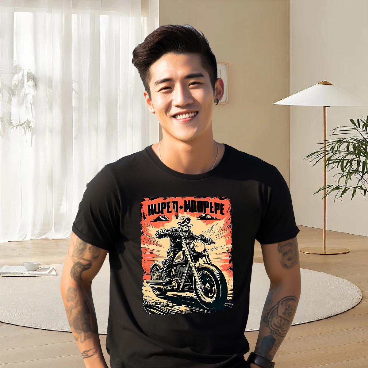 Designer Mens T Shirts Custom Anime Street Tshirts 180g Cotton Loose Fit Tee Shirt